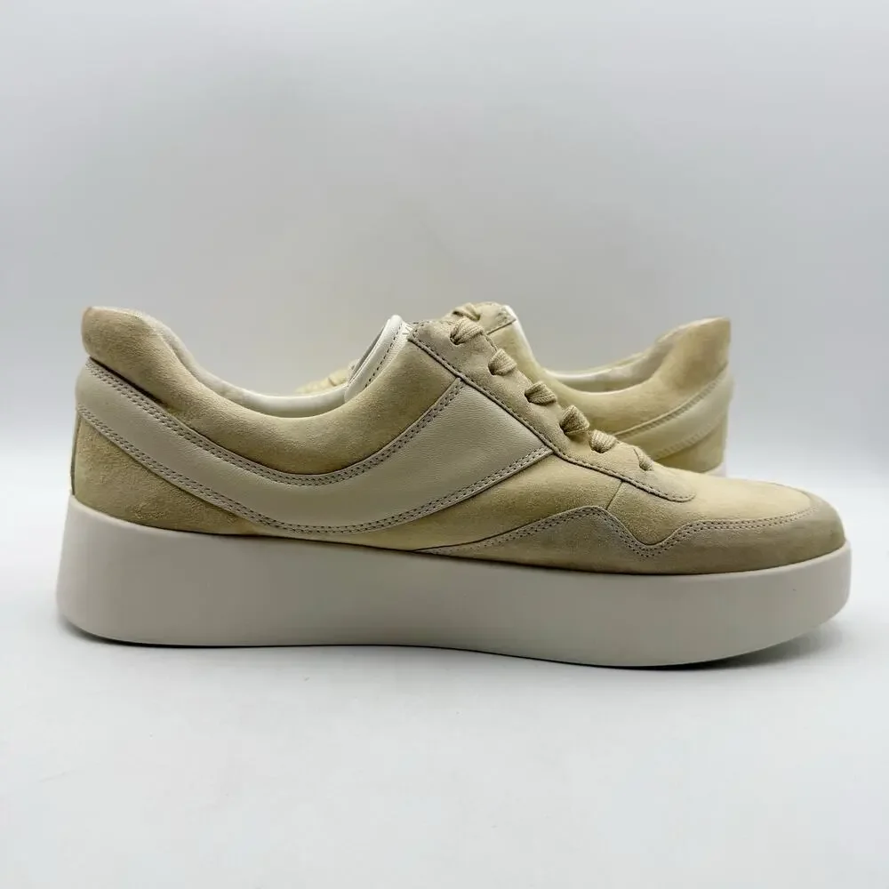 Vince Womens Warren Low Sneakers US 13 M EU 45 Beige Tan Suede GUC
